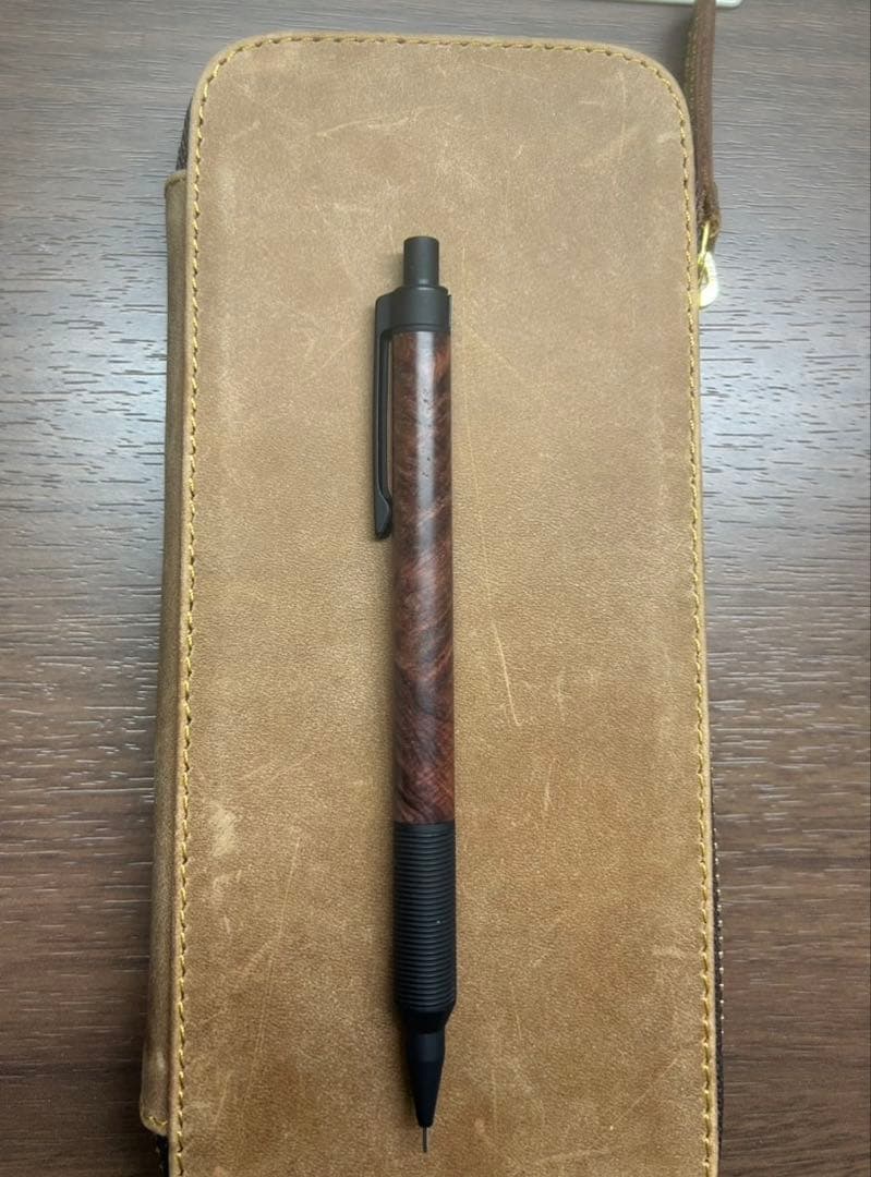 エバードロー　銘木モデル　花梨瘤　& バハギア　クレイジーホースレザー