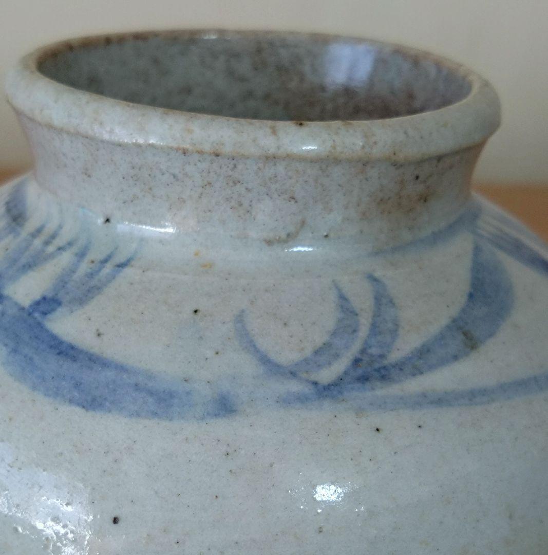 李朝染付小壺　古美術　李朝 小壺