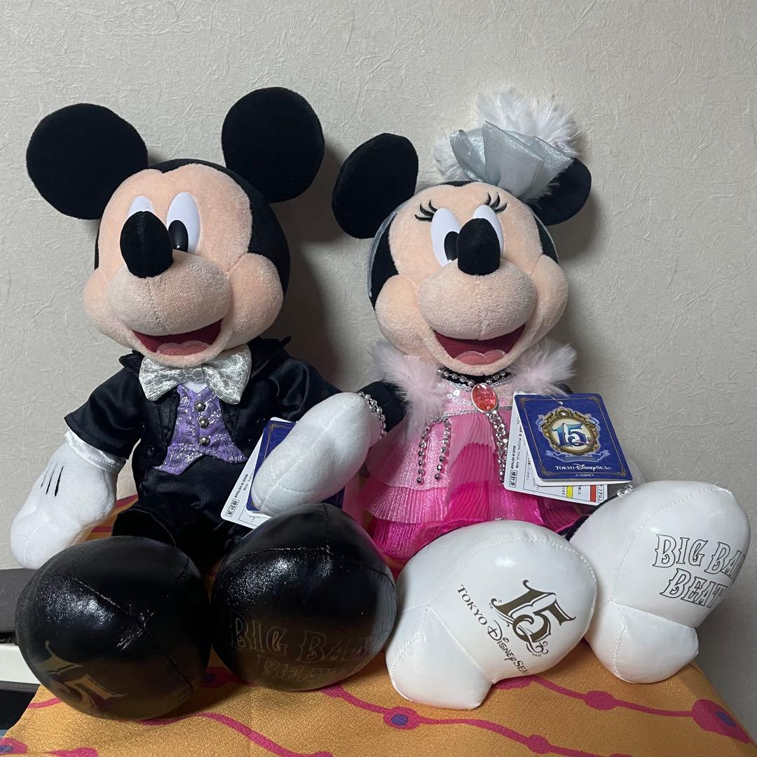 通常サイズ ぬいぐるみ ミッキー ミニー 15周年 BBB ビッグバンドビート