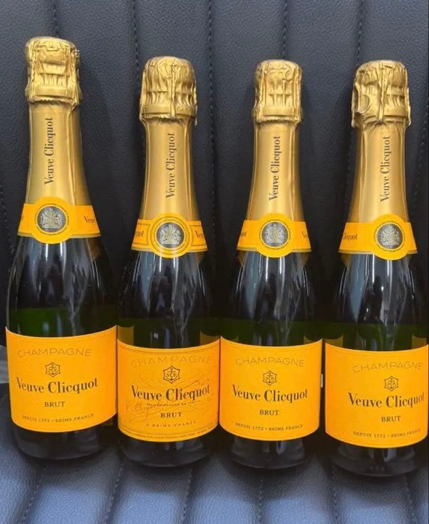 Veuve Clicquot Brut シャンパン 375ml 4本セット