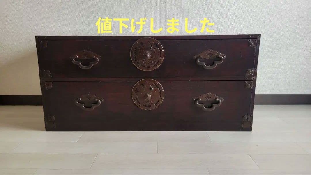 東北地方の時代箪笥　 米沢箪笥　時代箪笥 和インテリア　TVボード