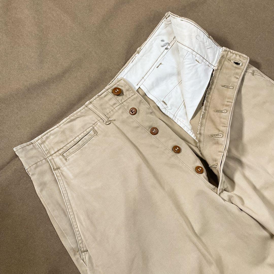 40s ARMY 45カーキ ミリタリー チノパン ビンテージ usa old