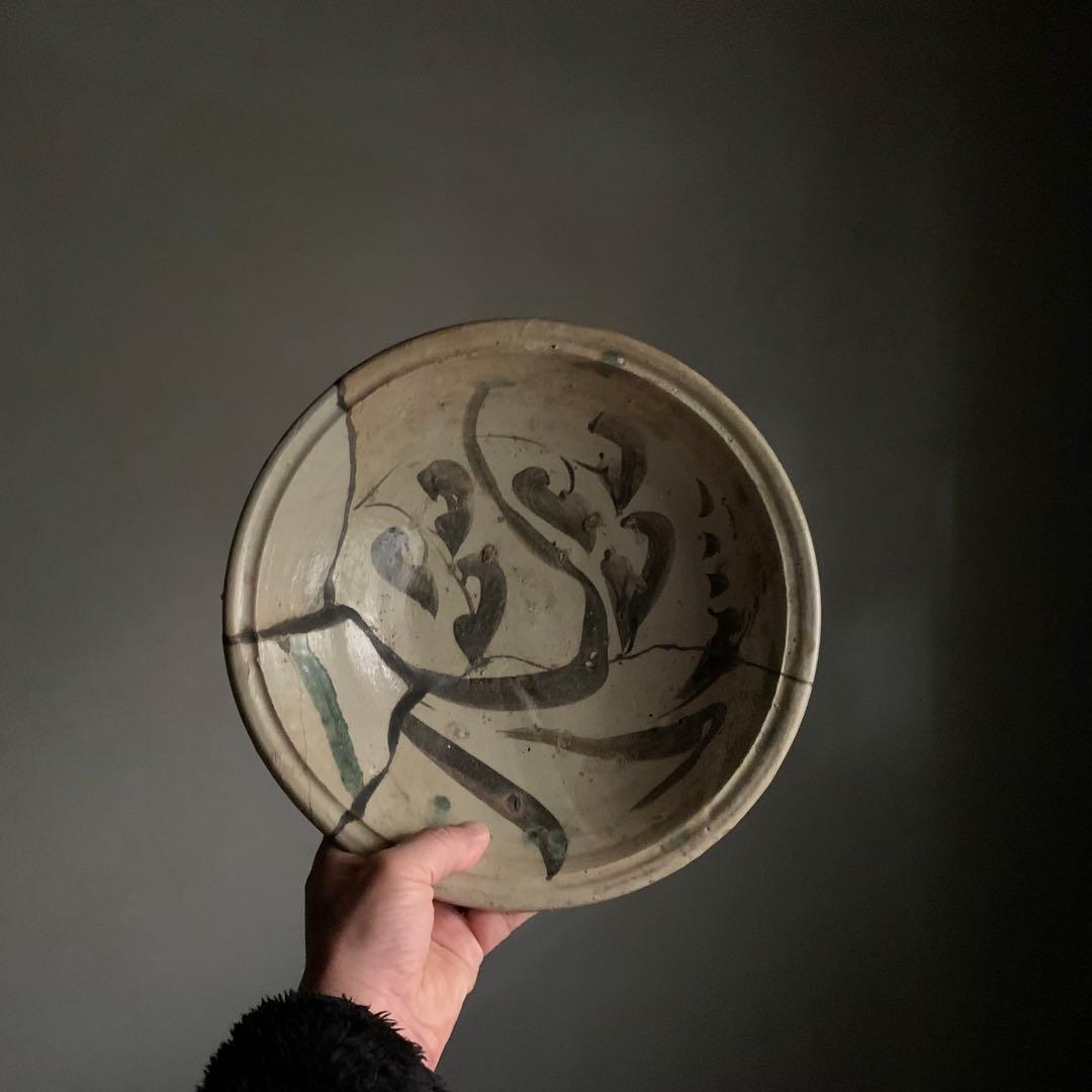 美濃 笠原鉢 江戸初期 古美術 古道具 アンティーク 鉢 陶片