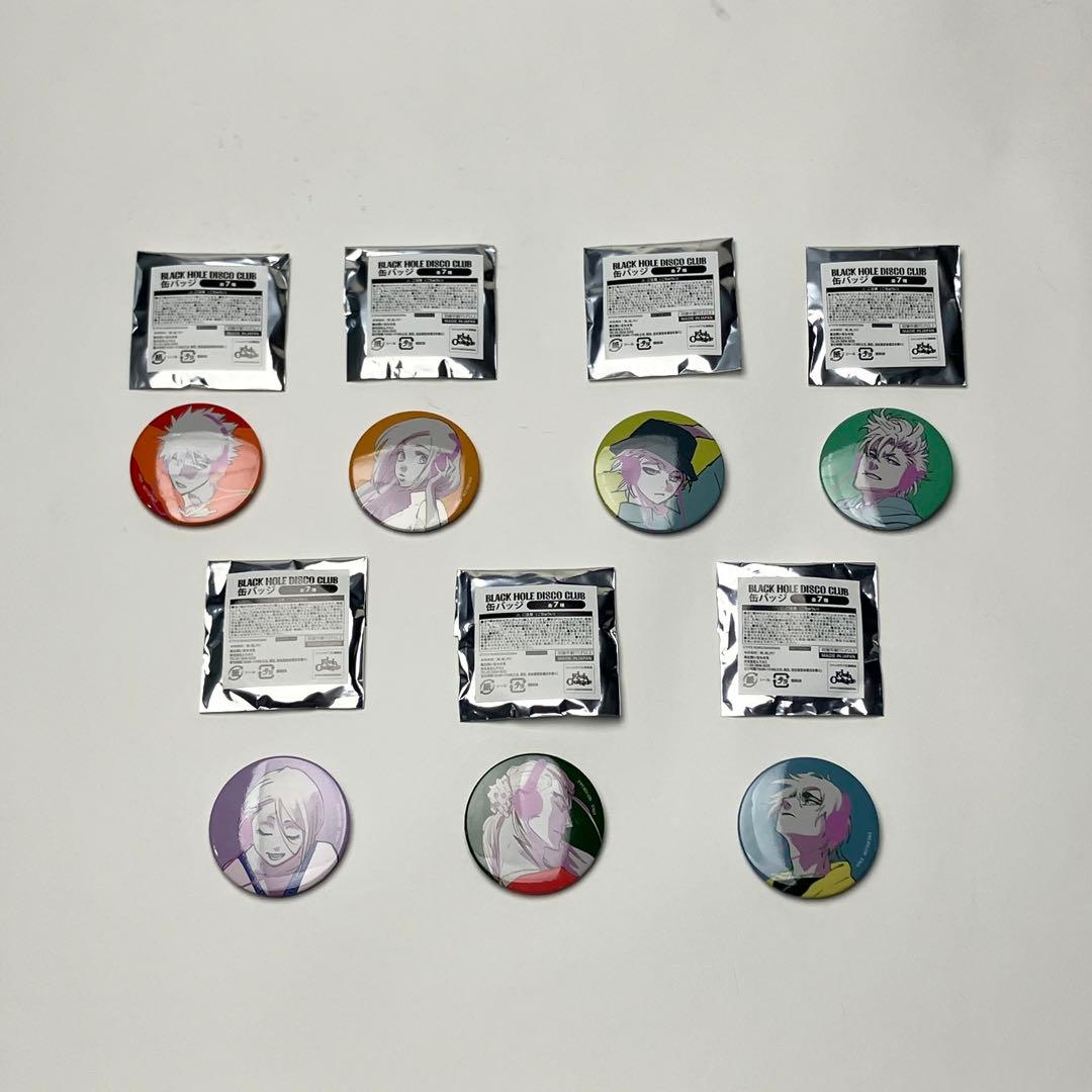BLEACH BHDC DISCO おにぎりファンクラブ 缶バッジ 7種セット