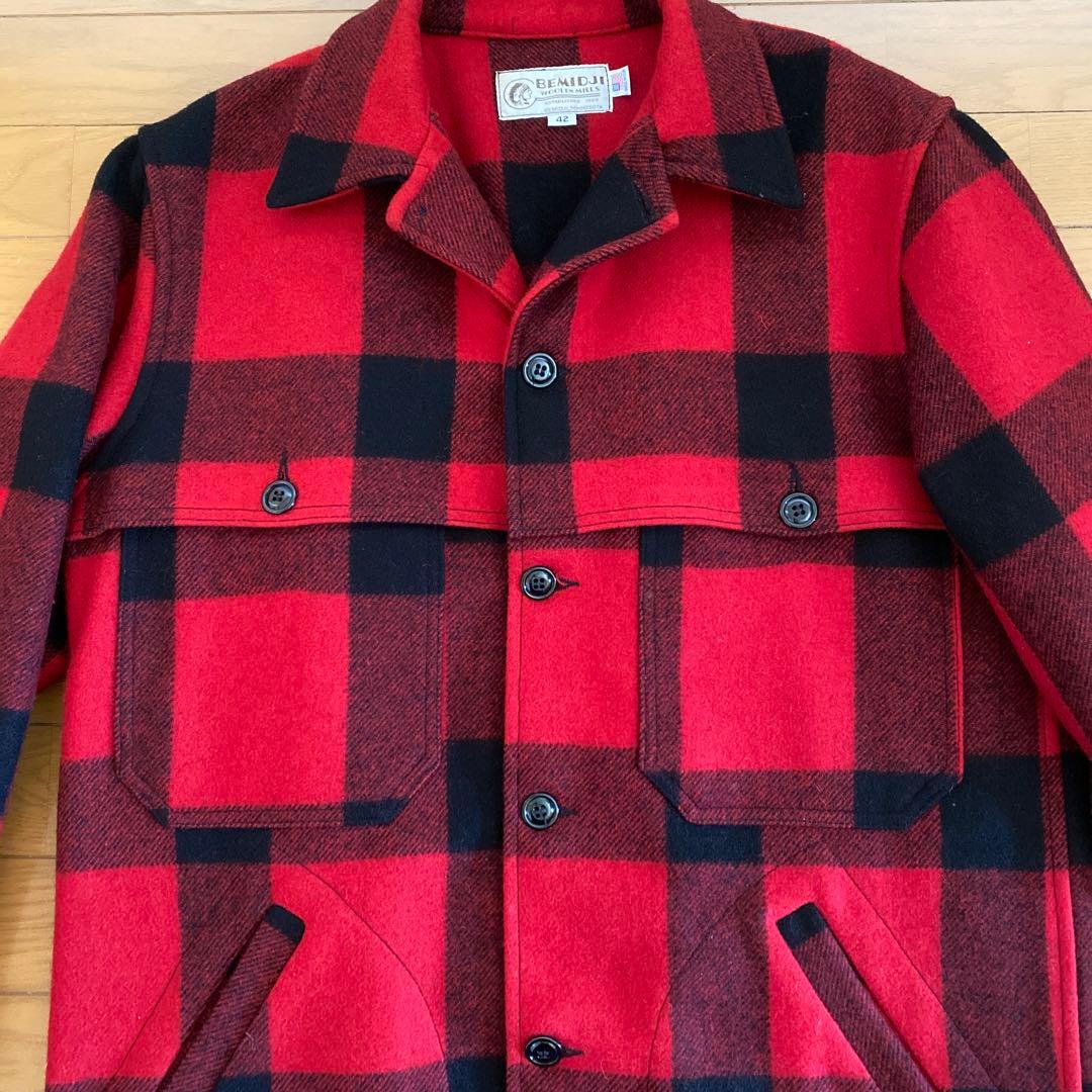 s*7様 BEMIDJI ダブルマッキーノウール チェックジャケット 42