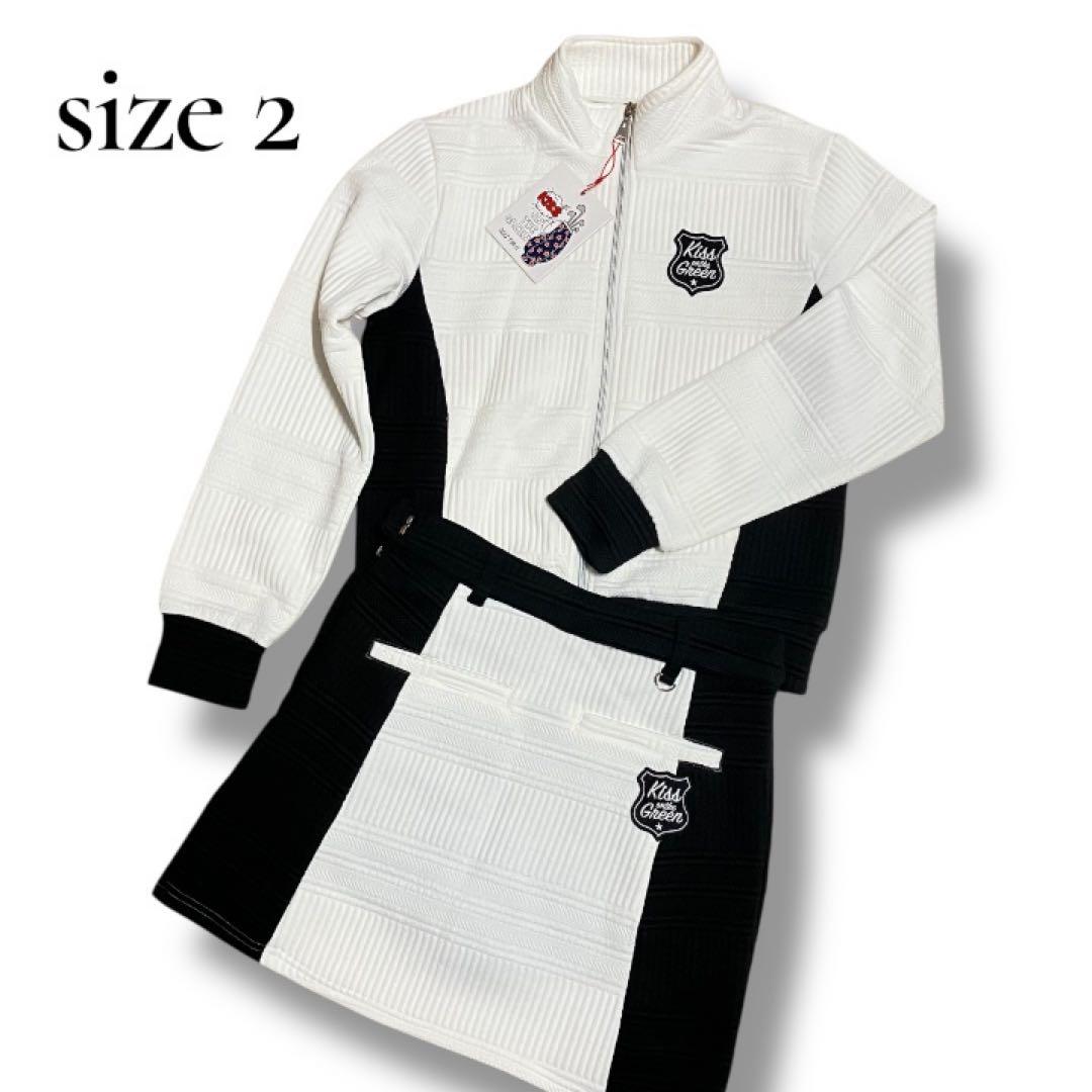 【新品タグ付き】キスオンザグリーン セットアップ ゴルフウェア レディース M