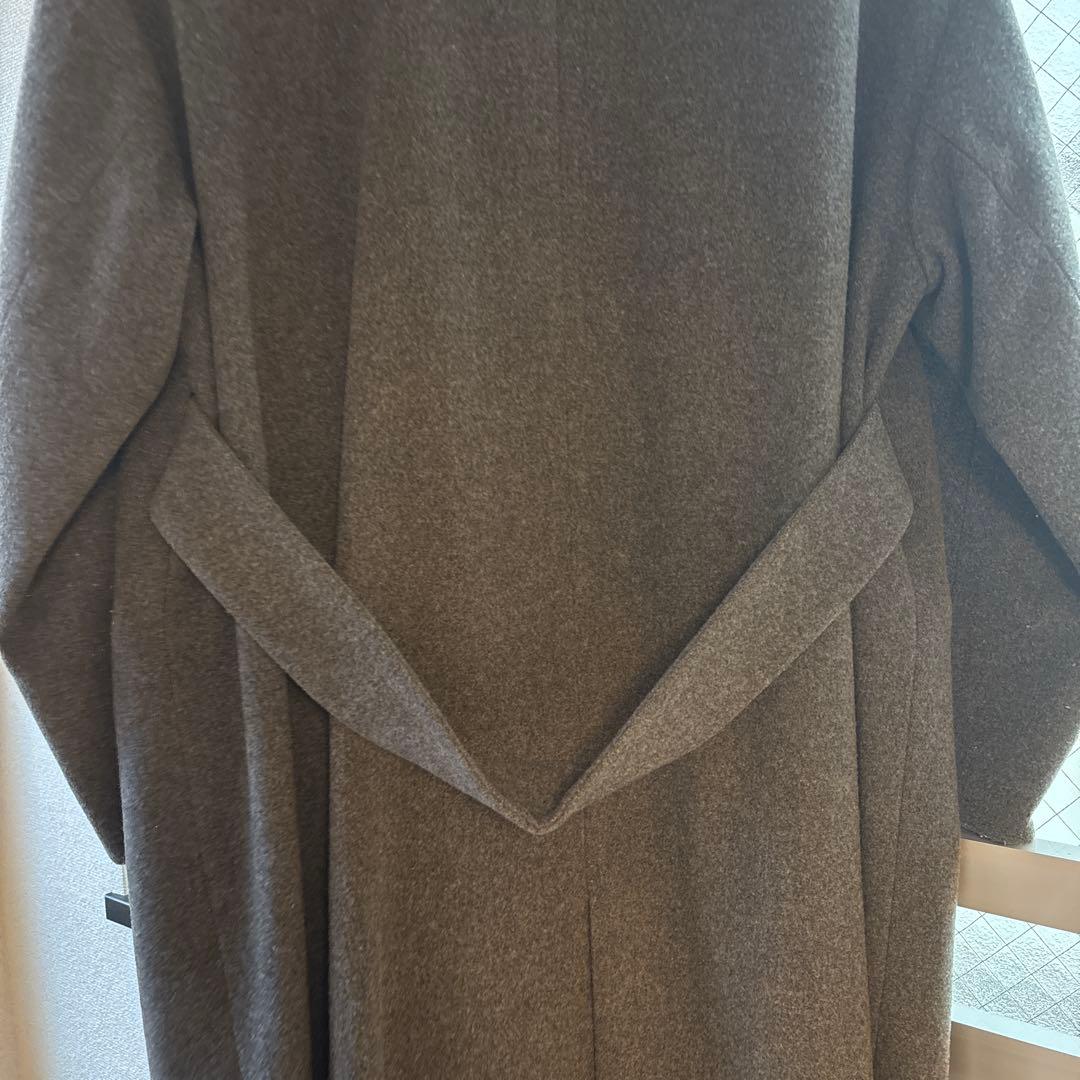 北欧暮らしの道具店　3WAYアレンジ襟のかろやかチェスターコート　グレー