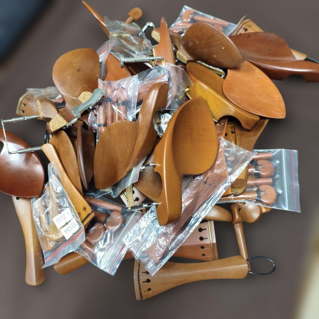 r*o様 大量バイオリン用 フィッティングパーツボックスウッド修理 交換 メンテ