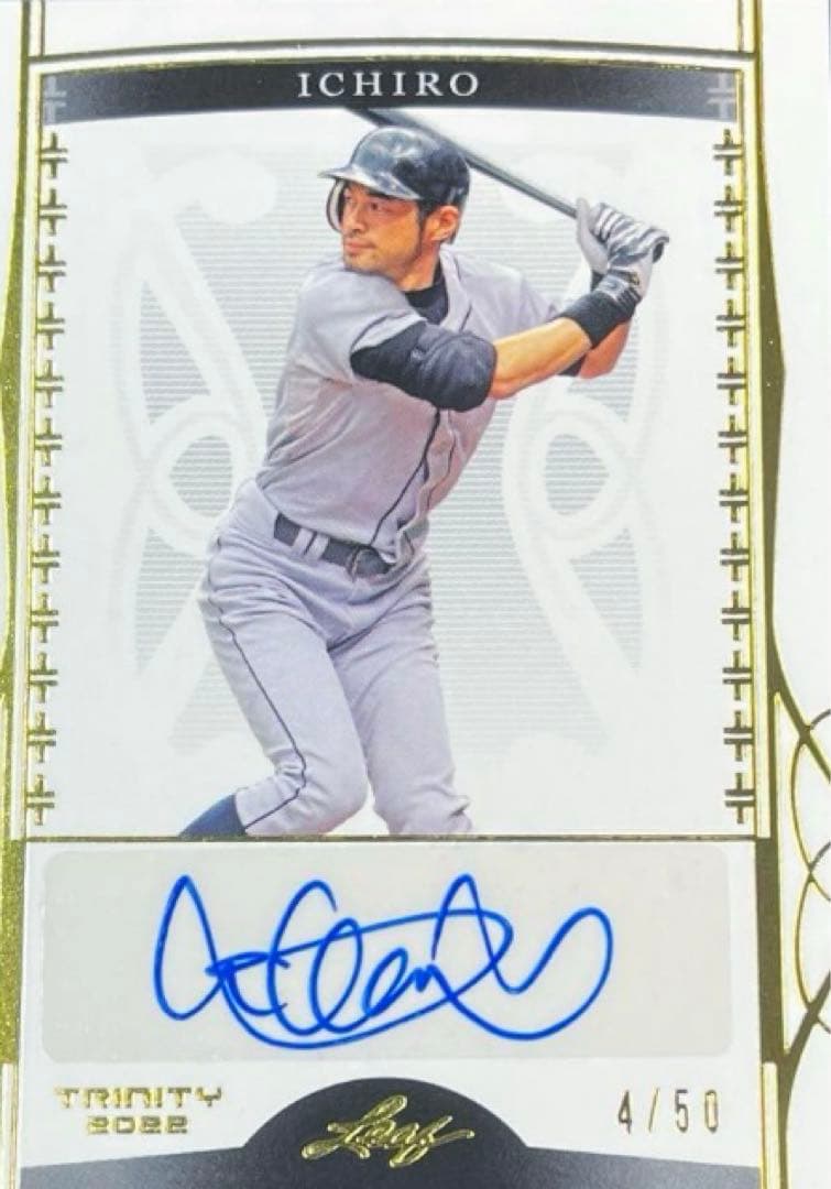 50枚限定 2022 Leaf Trinity イチロー 直筆サインカード