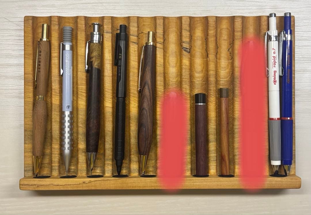 工房楔フランベルク金木犀クラフトエー木軸シャープペンシル芯ケースツイスト消しゴム