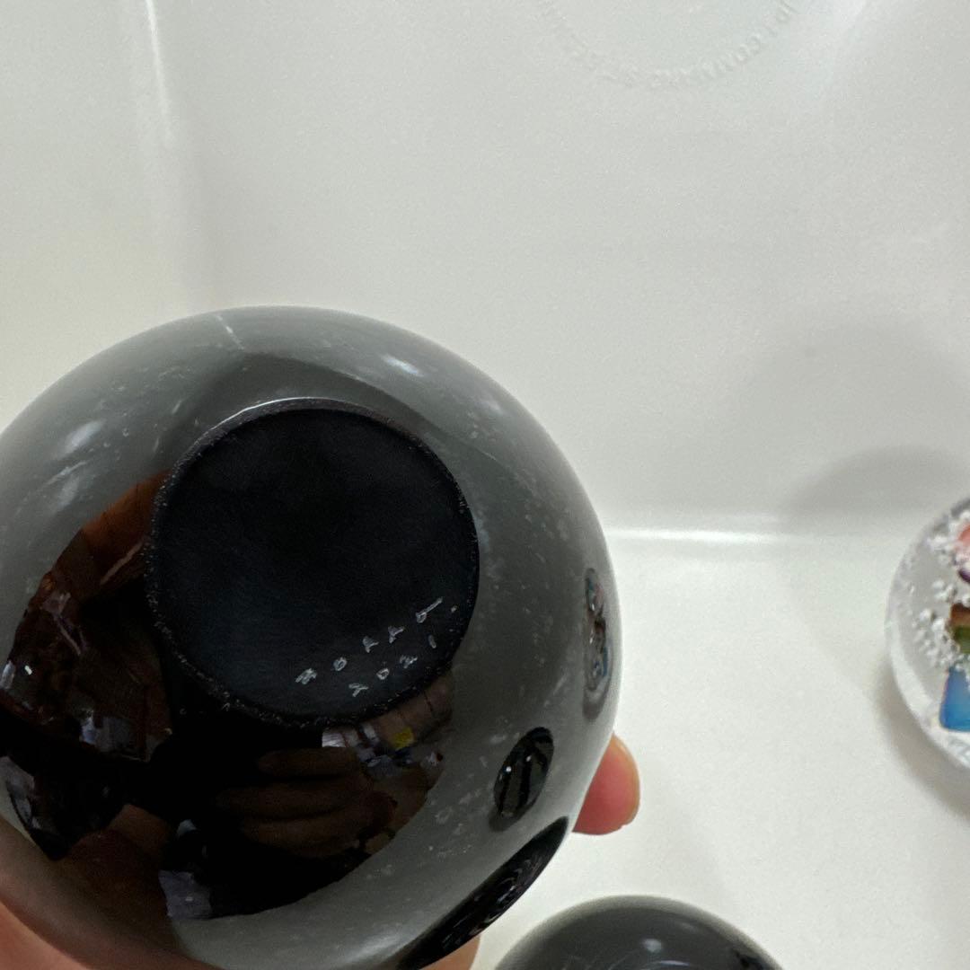 出展作品　セカイ星展　戸田晶子 オブジェ　宮崎英彦　ガラス玉　ルナレインボー