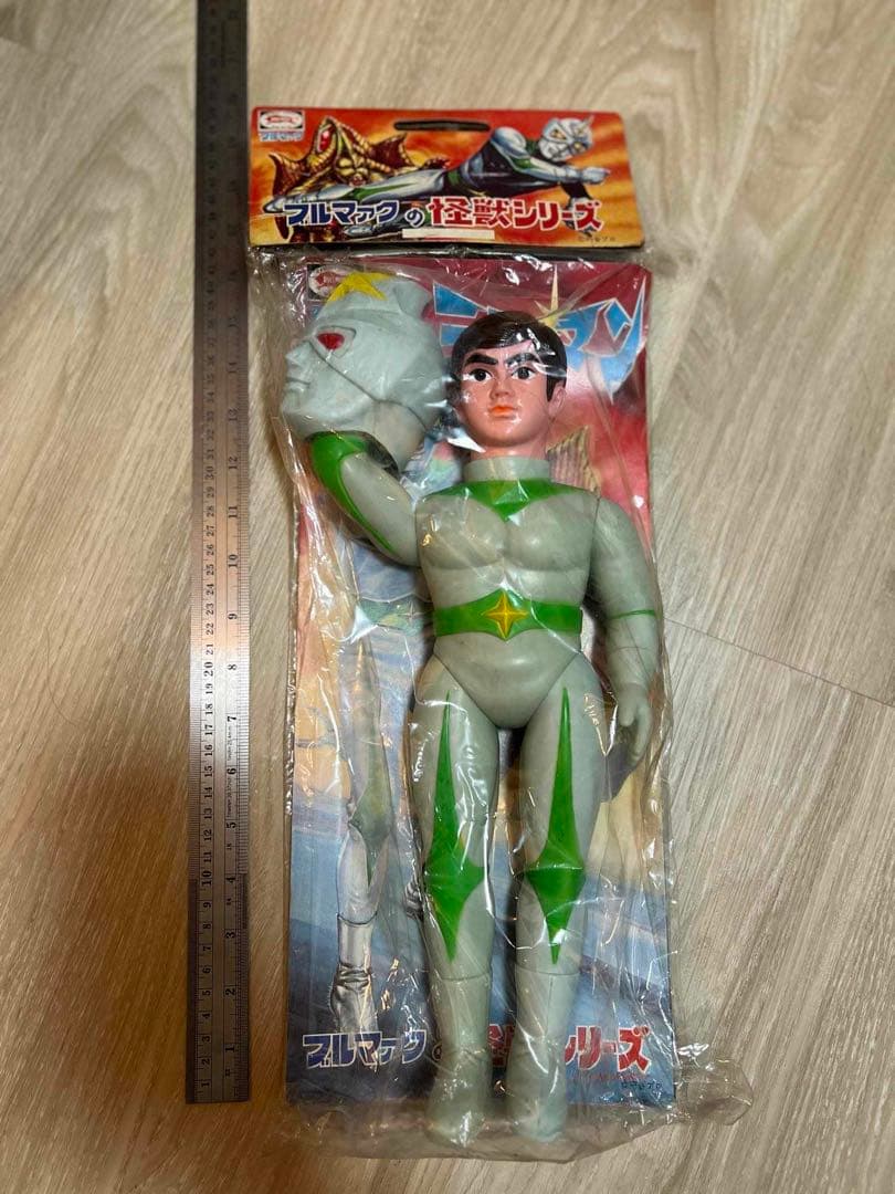 ブルマァク ☆ミラーマン・面取れソフビ☆身長約　36cm