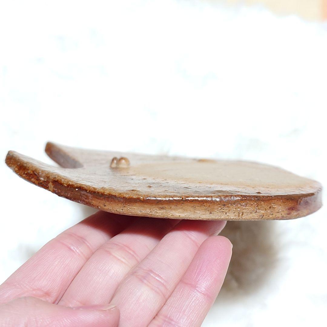 ◎【2600A】99.猫皿…備前焼