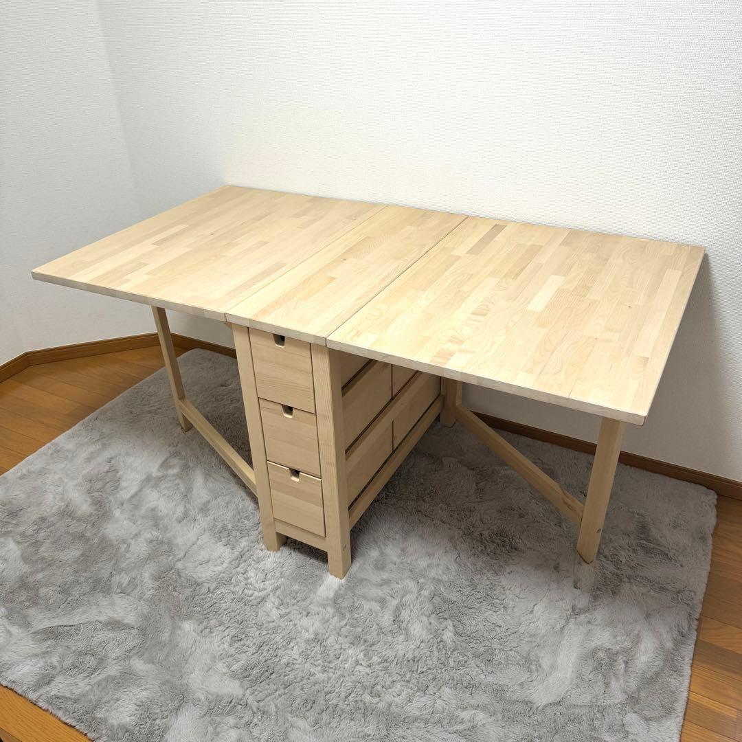 【送料込】IKEAイケア NORDEN ノールデン ゲートレックテーブル バーチ