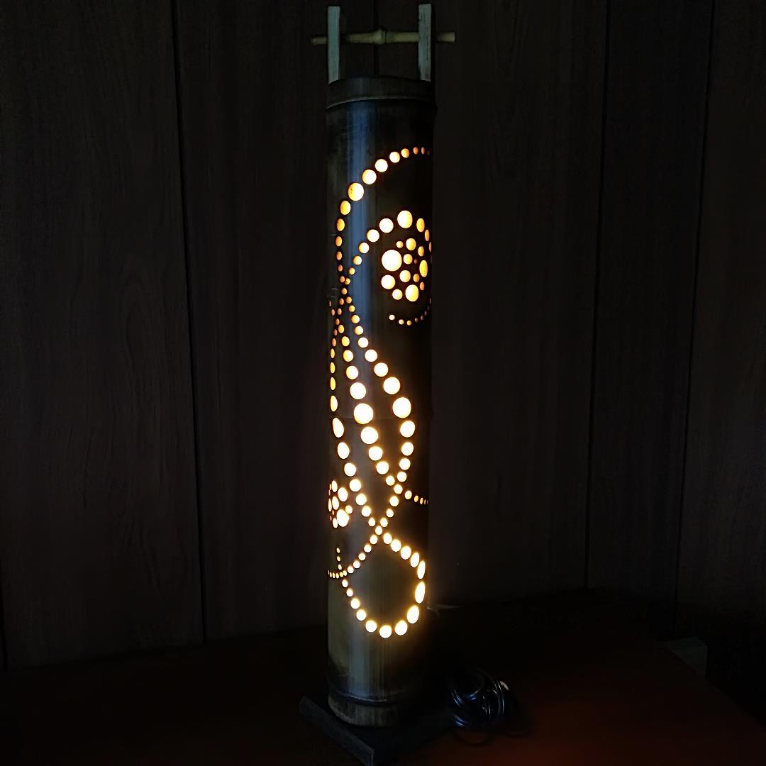 癒し灯火　竹灯籠　No23062