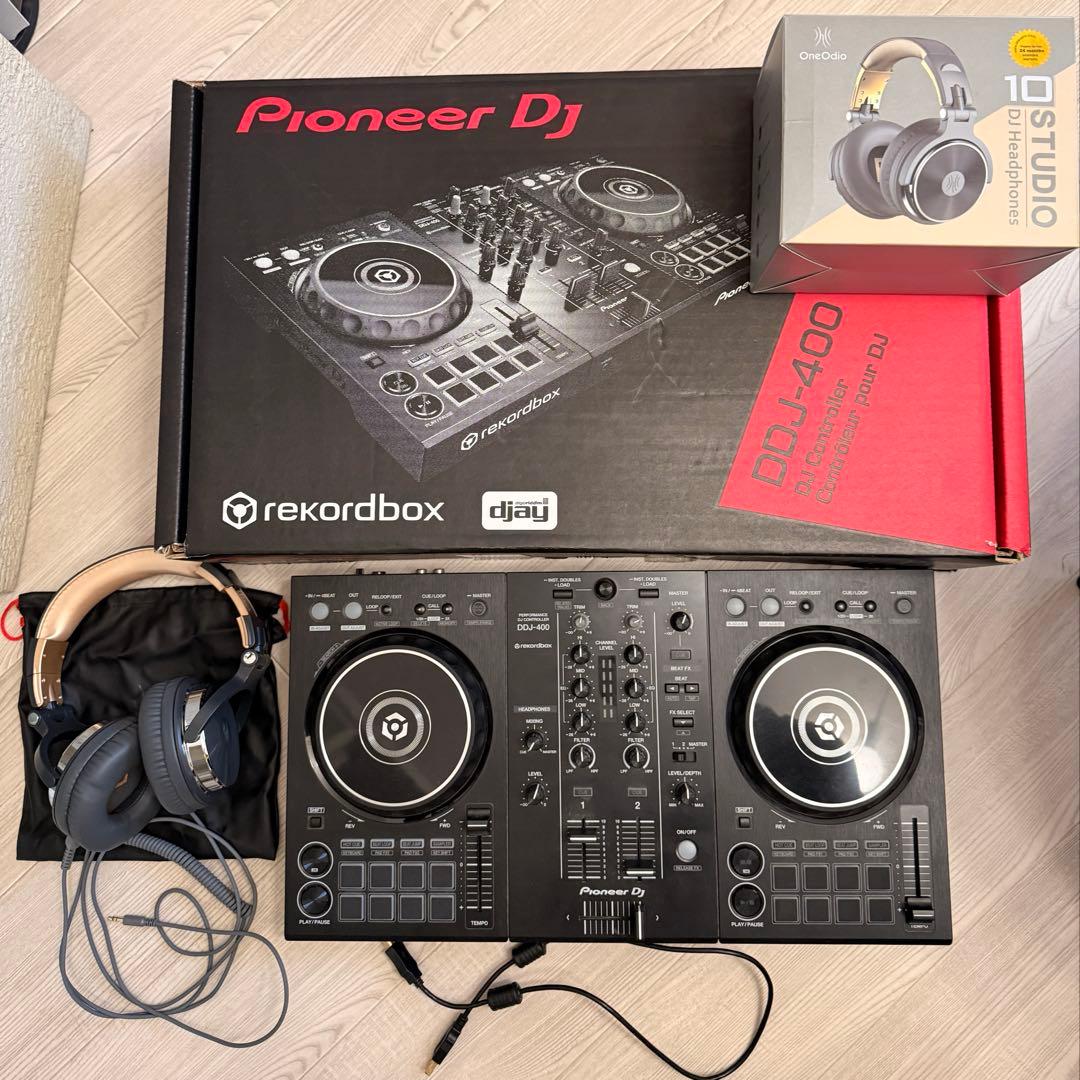Pioneer DJ DDJ-400 + ヘッドフォンセット + スタンぢング