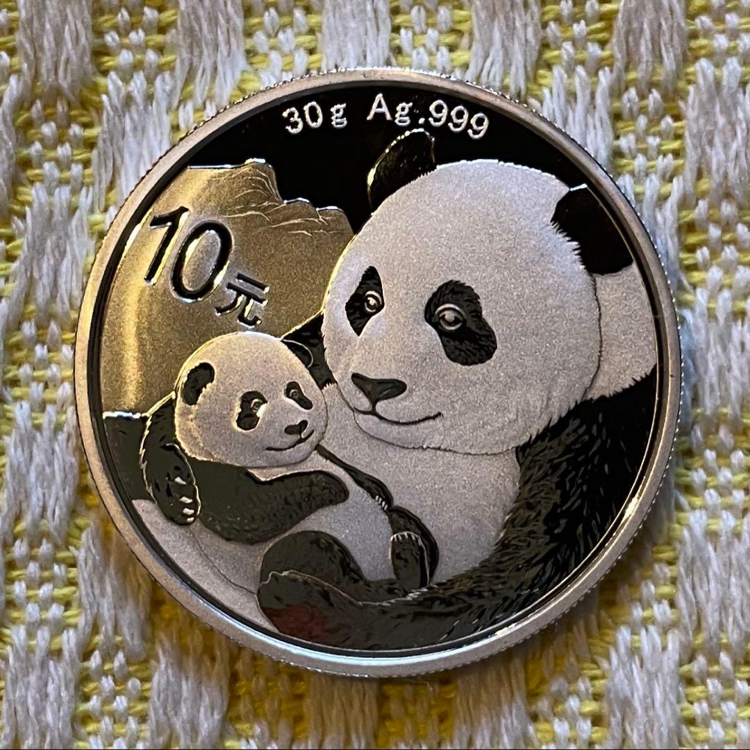 2019年 純銀 パンダ銀貨 30g 中国 10元 シルバー