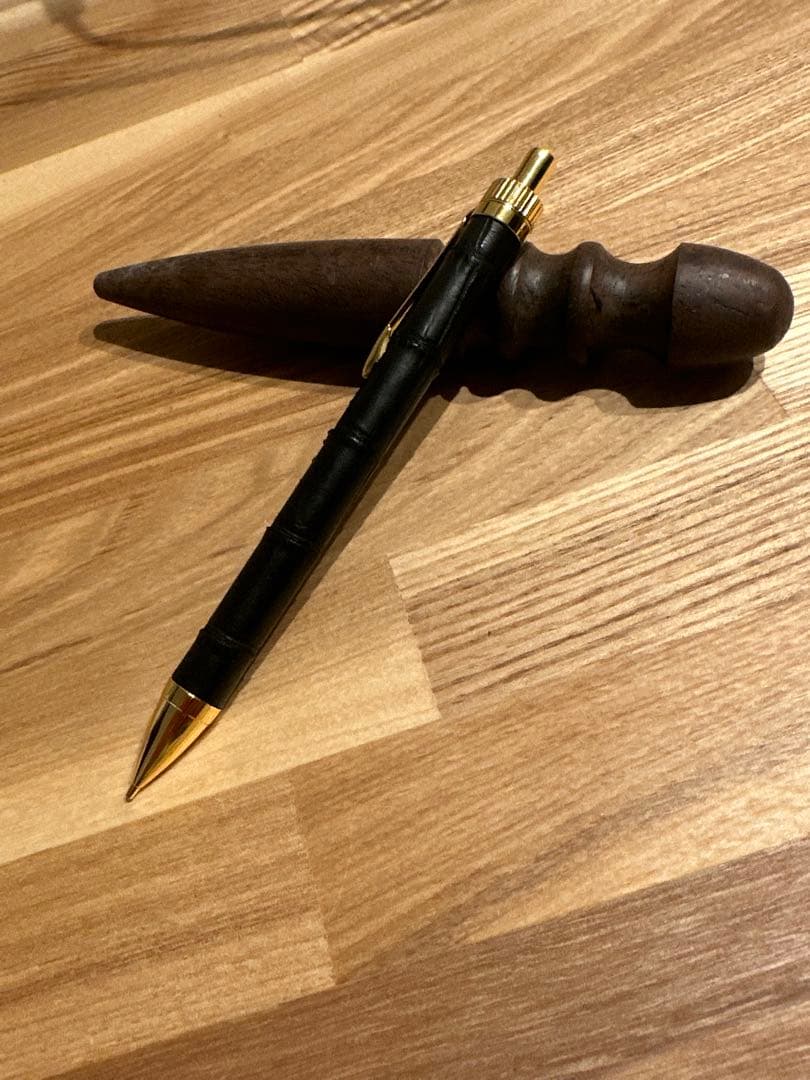 革軸ペン ワニ革 本革 加藤金属