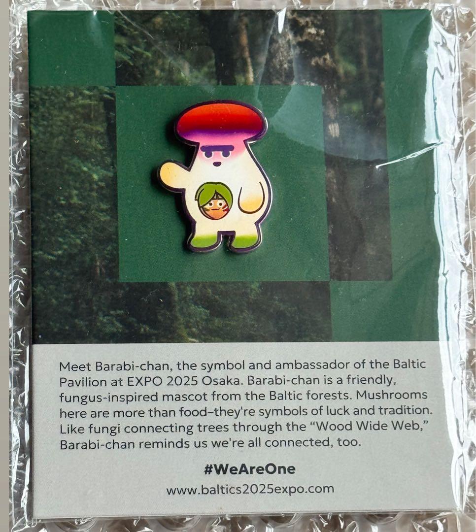 貴重　関西万博　バルト館　リトアニア、ラトビア　バラビちゃん　ピンバッジ　ピンズ