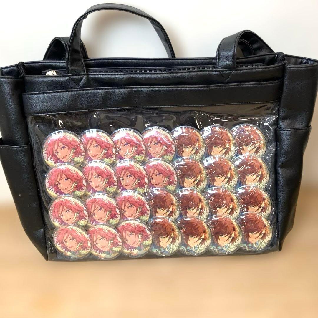 あんさんぶるスターズ 桜河こはく 三毛縞斑 缶バッジ28個 痛バッグ あんスタ