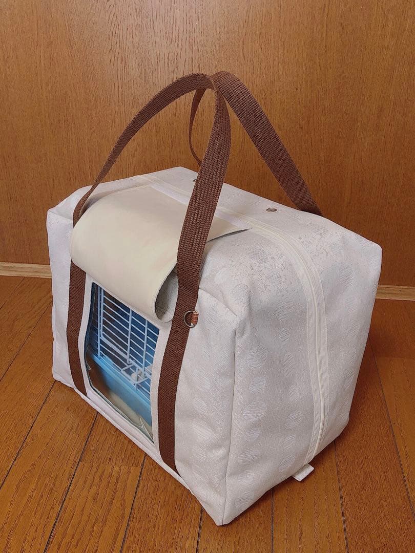 遮光鳥かごボストンバッグ　 通院用旅行用災害避難用 キャリーバッグ