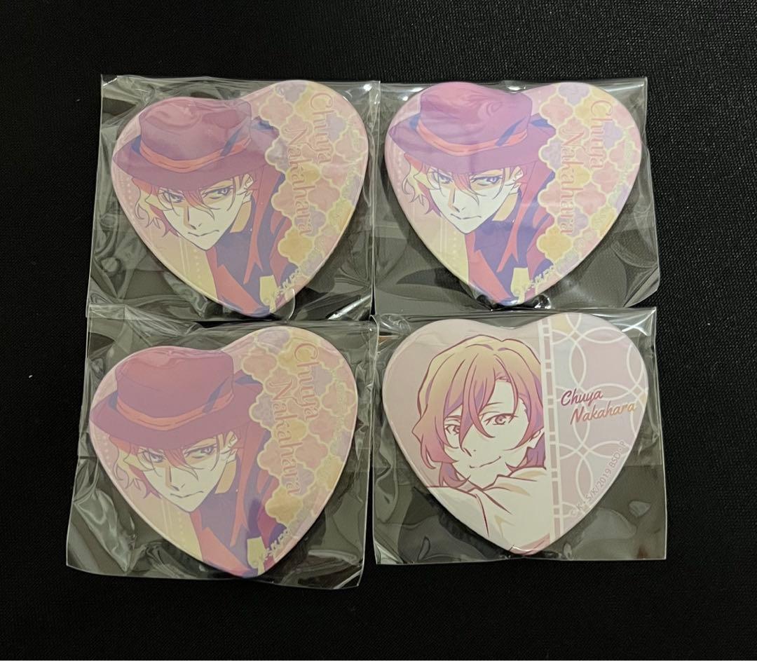 文豪ストレイドッグス 中原中也 缶バッジ ハート缶バッジ agf 文スト