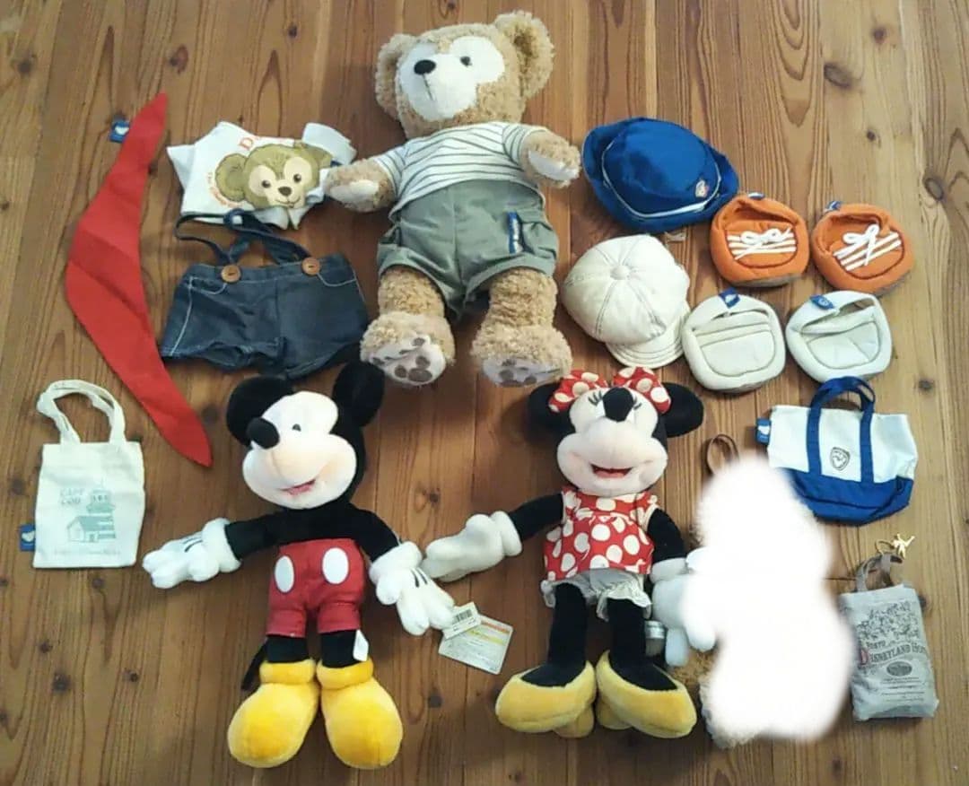 ダッフィー ミッキー ミニー ぬいぐるみ 服 エコバッグ