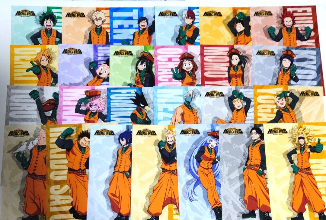 僕のヒーローアカデミア　ヒロアカ　ヒロフェス　ブロマイド　コンプセット