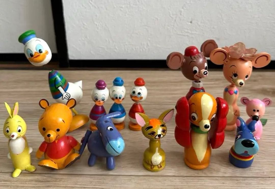 昭和レトロ　ヴィンテージ　ディズニー・キャラクター　まんがこけし13体