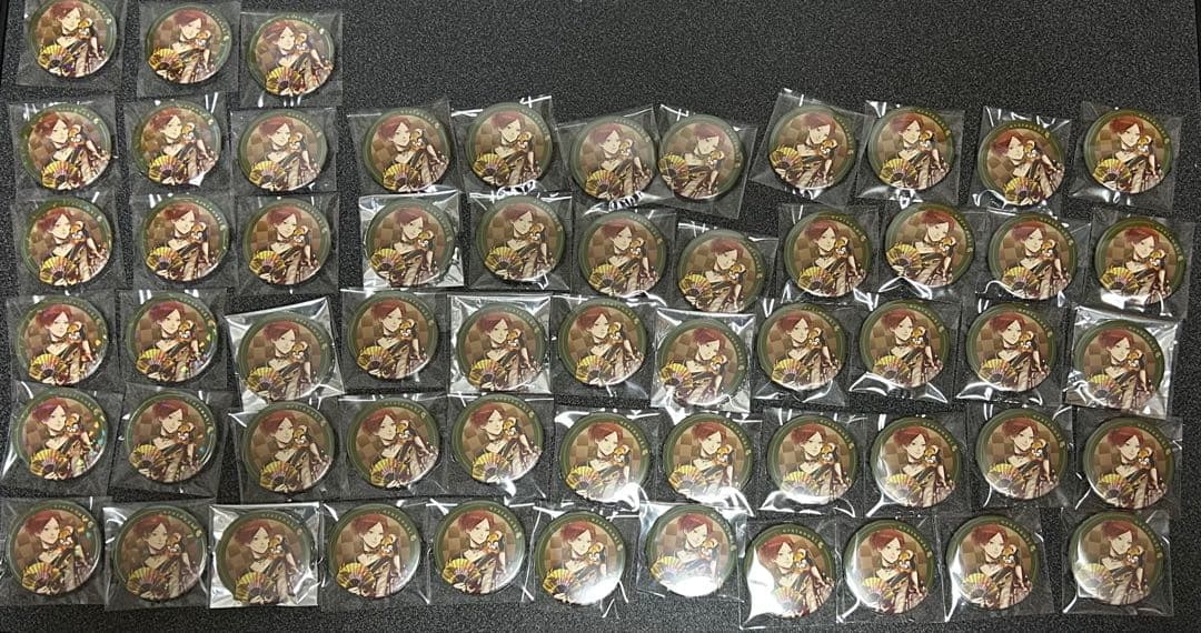 うらたぬき 缶バッジ 花魁等身 58点