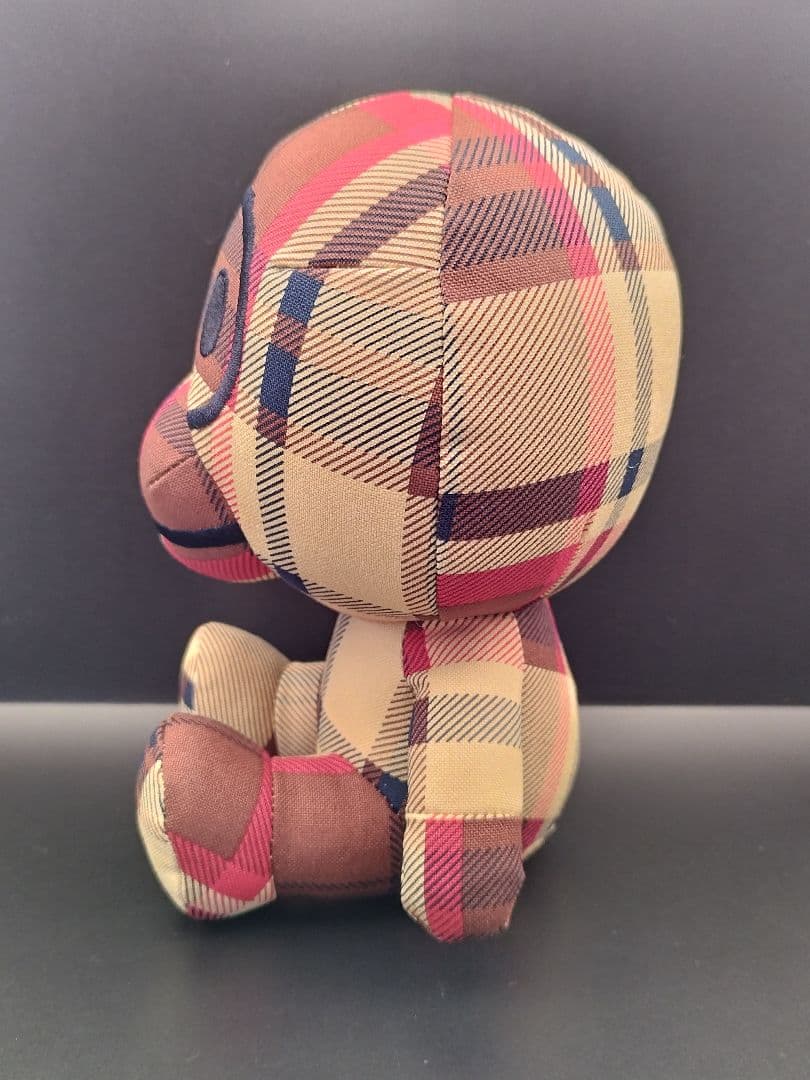 A BATHING APE BAPE ベビーマイロ チェック柄 ぬいぐるみ