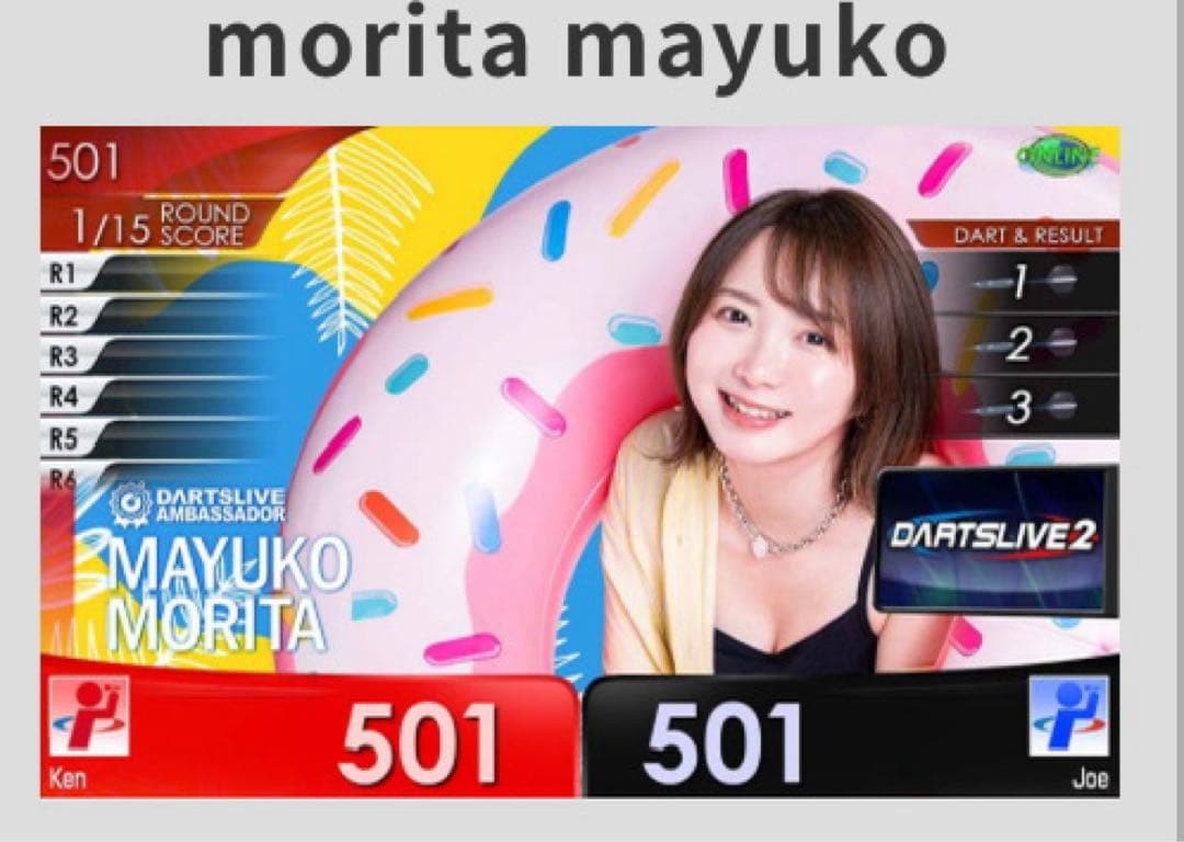 ダーツライブコラボガチャ【森田真結子プロ】