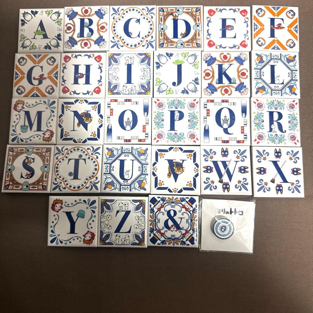 【新品】アニメージュとジブリ展 キャラクタータイル28種類 ジブリの立体造型物展