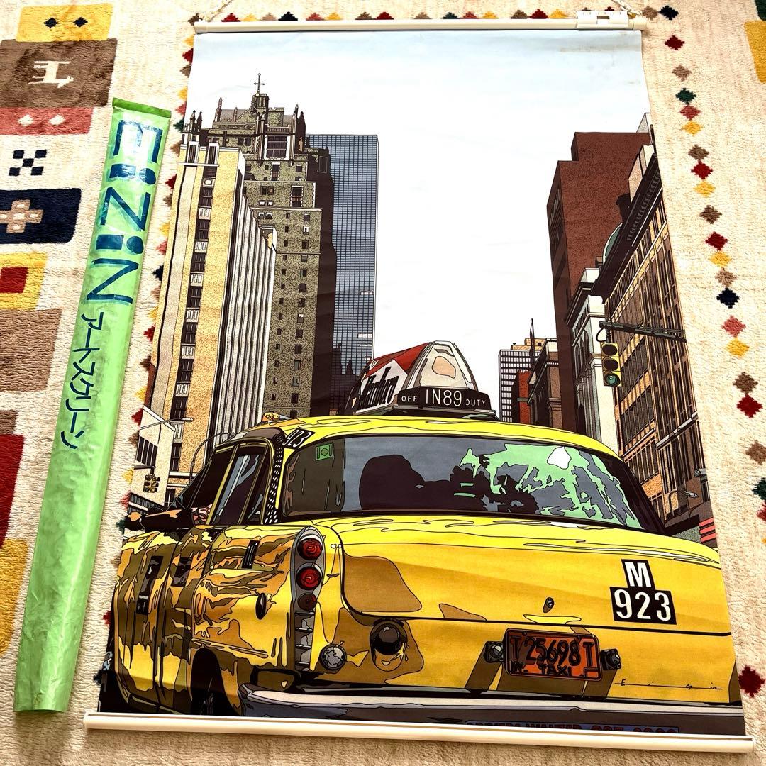 【新品 希少】FIZIN SUZUI 鈴木英人 アート スクリーン 当時モノ