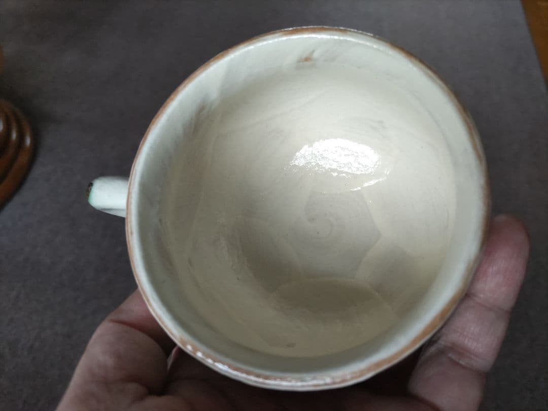 翌日発送　希少　先代作！陶葊・陶あん カップ＆ソーサー　牡丹絵