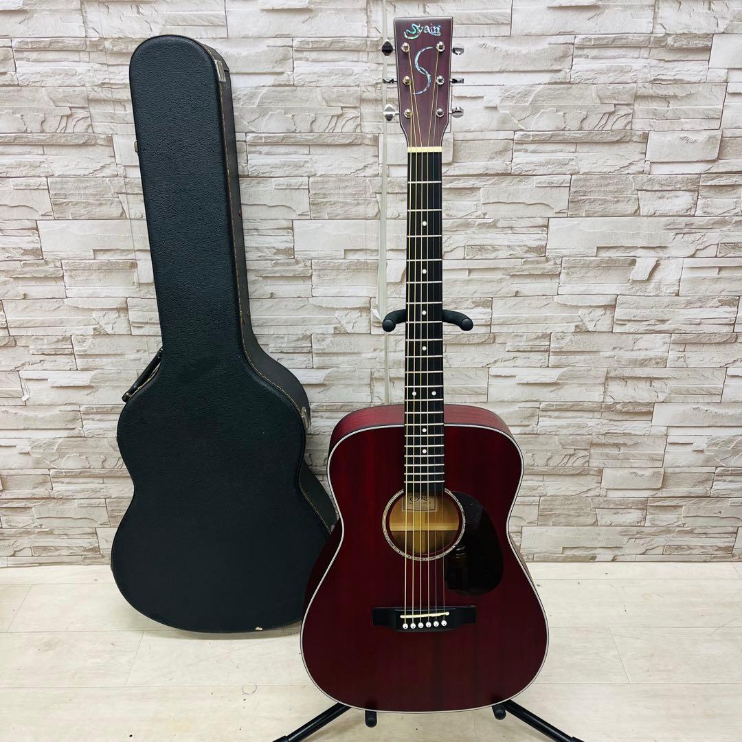 美品 S.yairi アコースティックギター YF-4M/WR ワインレッド