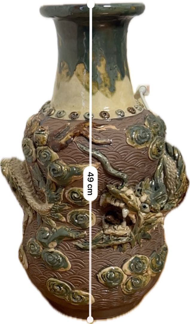 【最終価格】沖縄骨董　故島常賀　サイン入り　ゆしびん