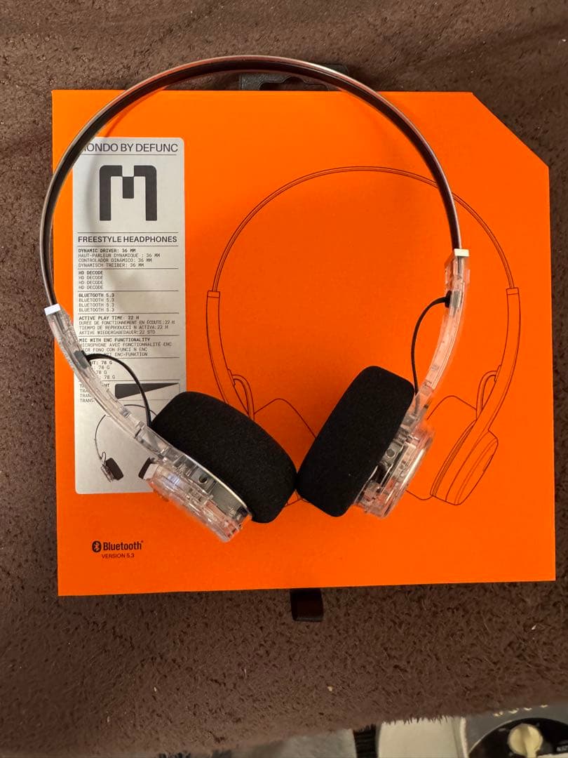 Defunc Mondo Freestyle Headphones オレンジ