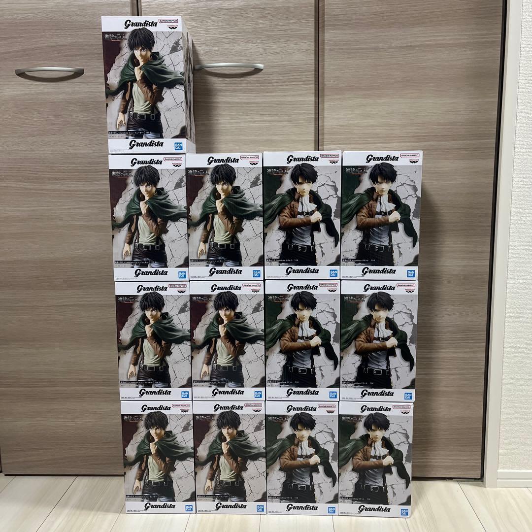 進撃の巨人　Grandista リヴァイ　エレン　フィギュア　13点セット