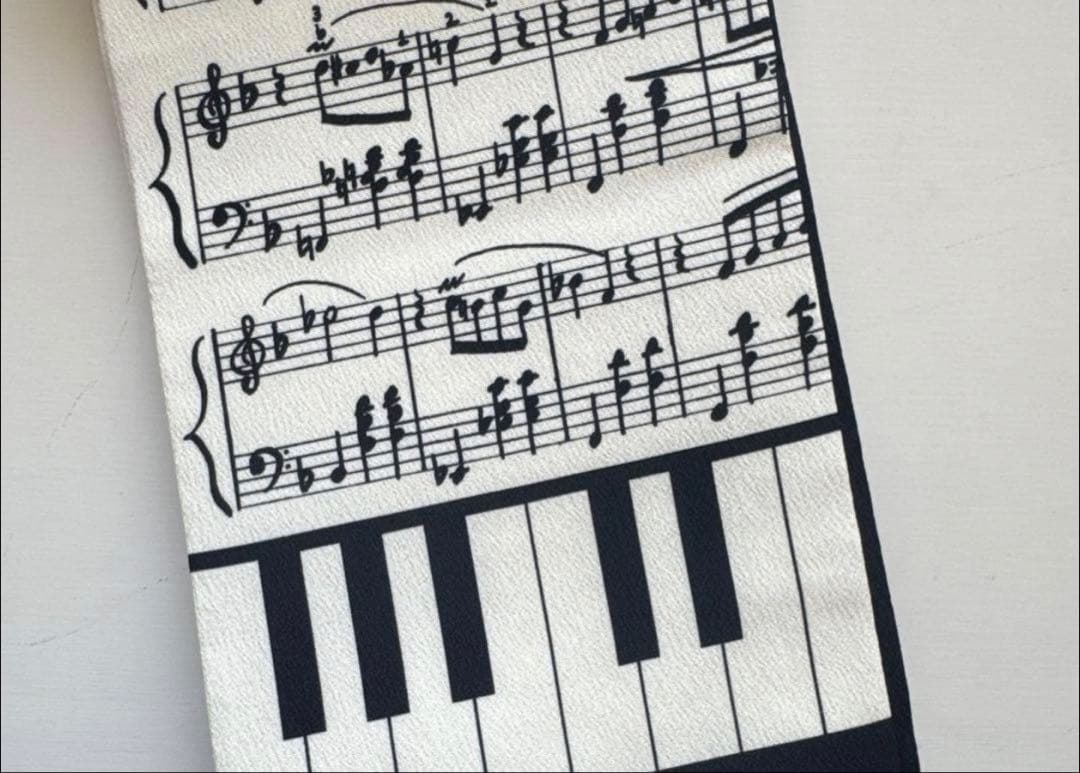 Marmuピアノ柄　名古屋帯