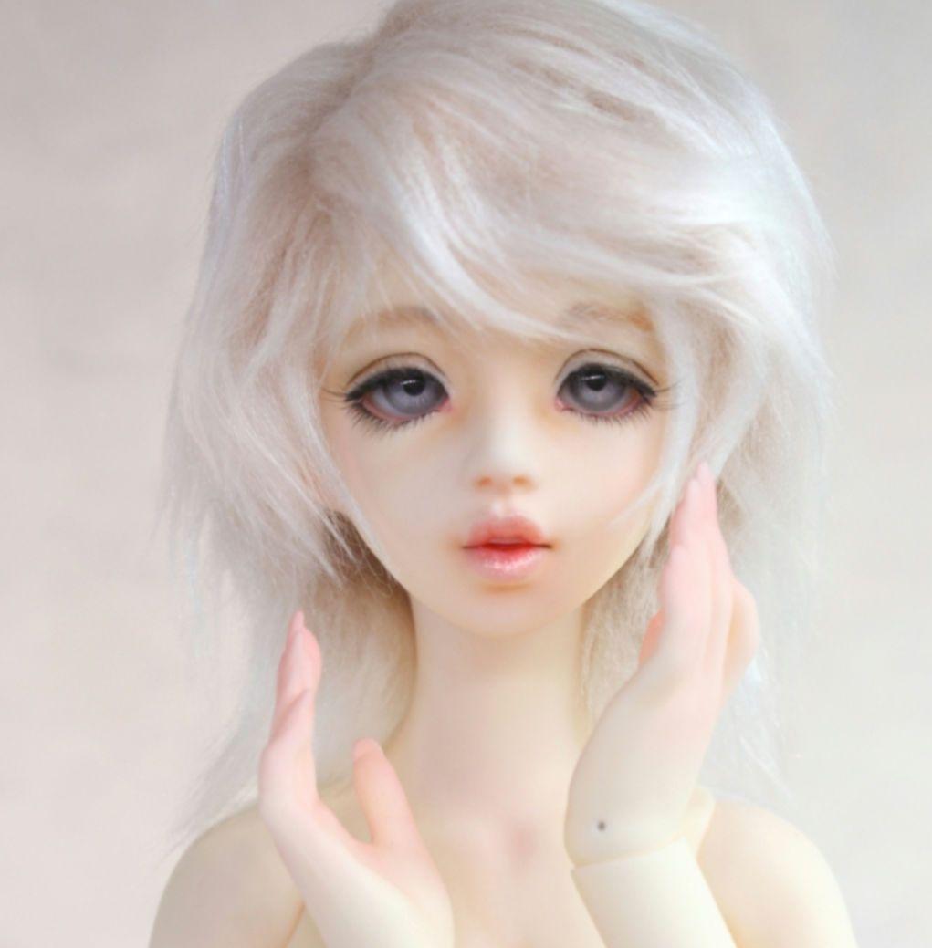 ドール関節人形 ユノアゼロ未開封本体と　ウィッグ　ヒール　ミュール　眠り顔