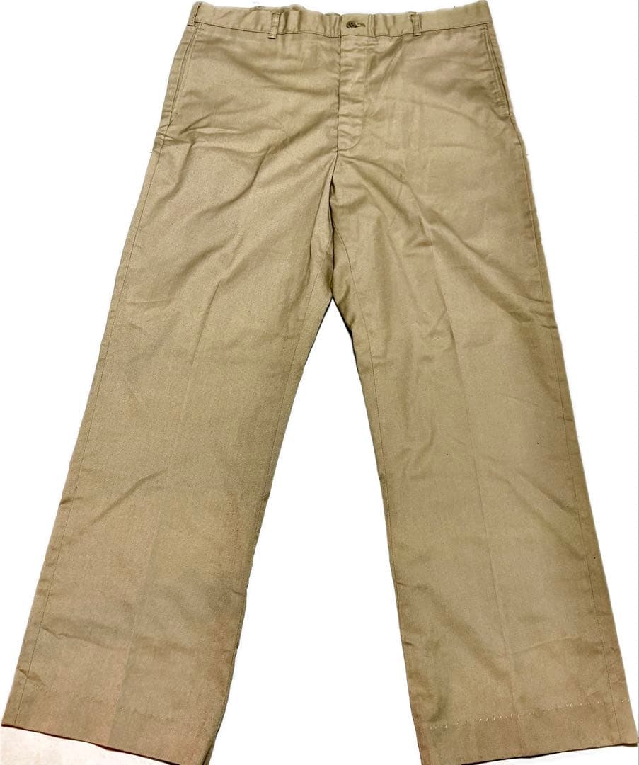 80s U.S. Navy チノパン ベージュ TALON
