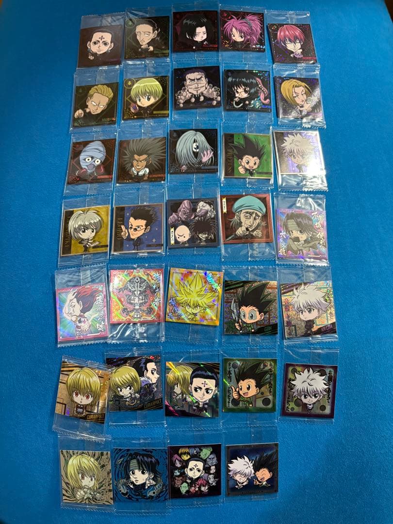 ハンターハンター　ウエハース　シール　コンプリート　クラピカ　クロロ　ヒソカ