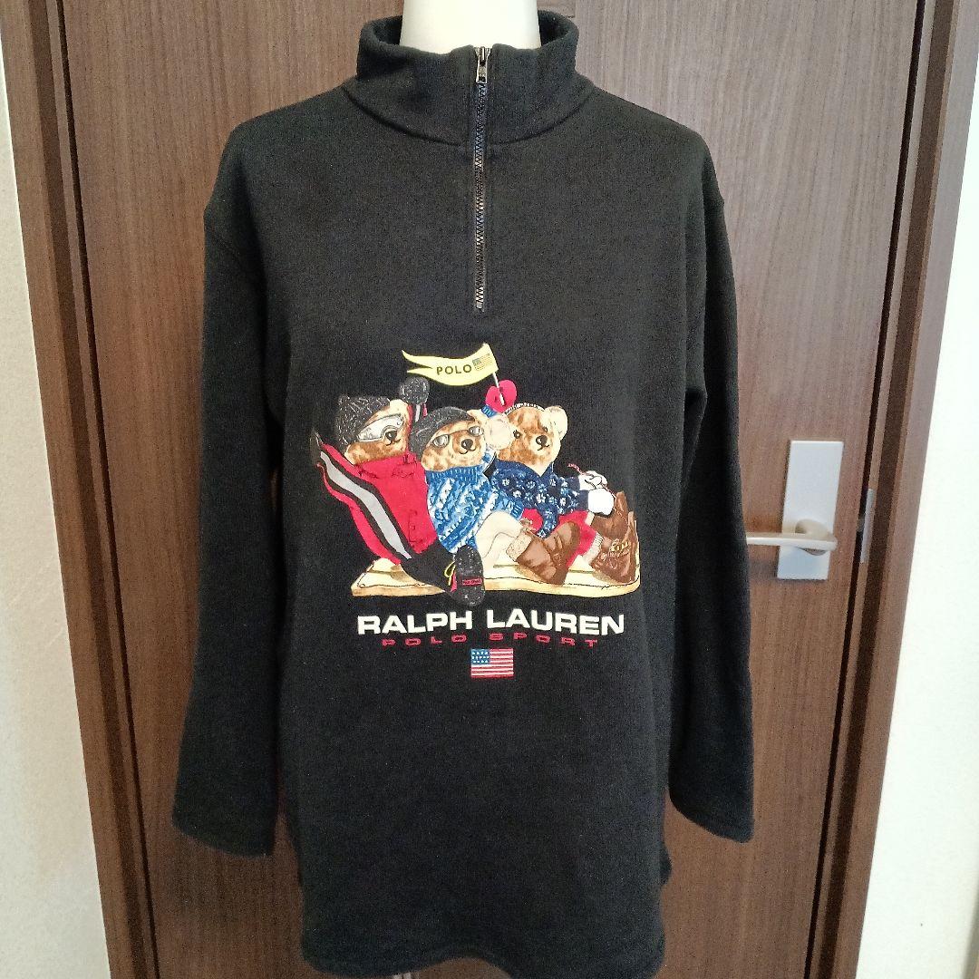 美品ラルフローレン♡ポロ♡ベアー♡ブラック♡160サイズ♡女性にも