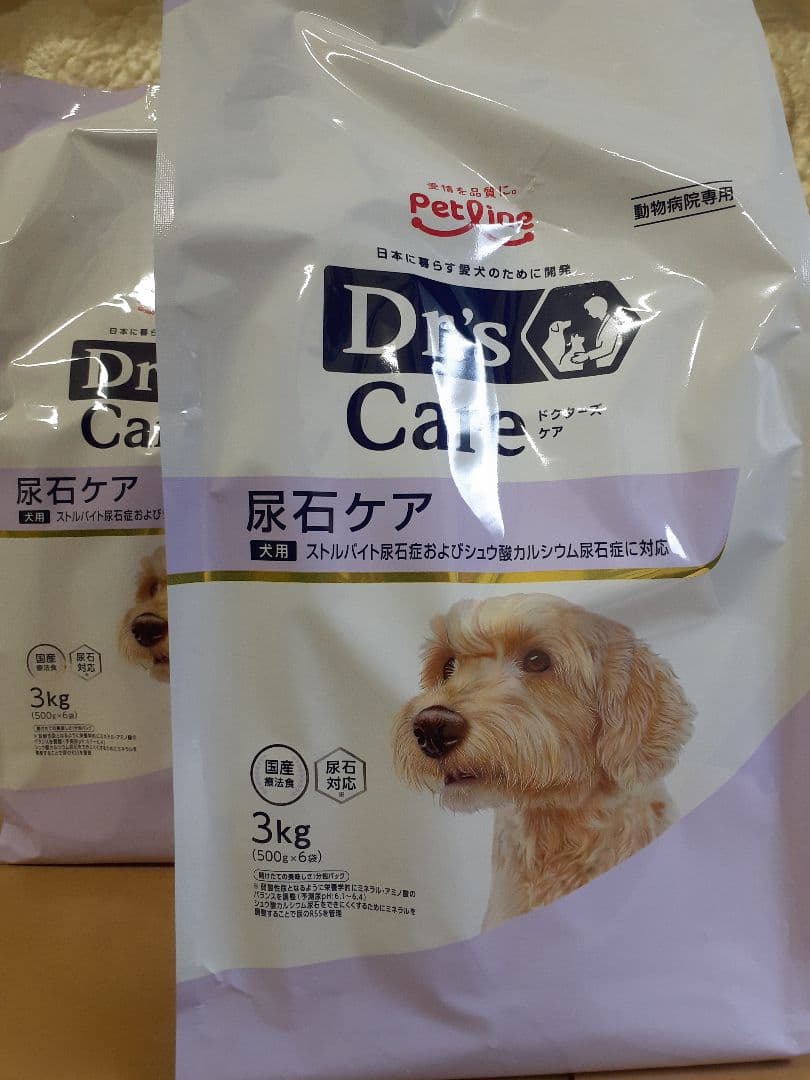 kana♡様ドクターズケア犬用療法食尿石ケア3kg×2袋
