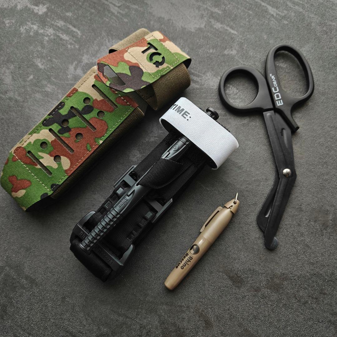 新品実物 米国FDA認証 RHINO TACTICAL 止血帯セット 自衛隊迷彩