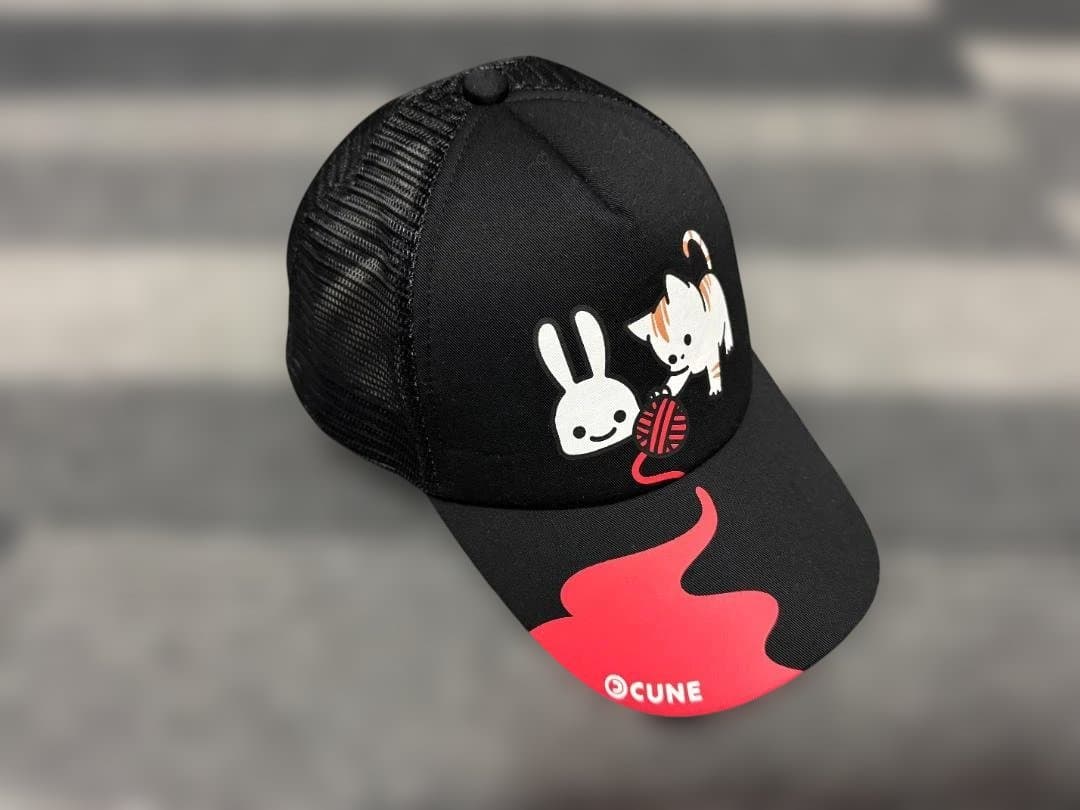 CUNE　メッシュ　キャップ　21S1 毛糸と猫