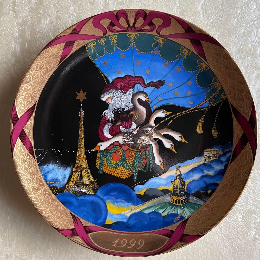 クリスマスプレート Santa in Europe 1999