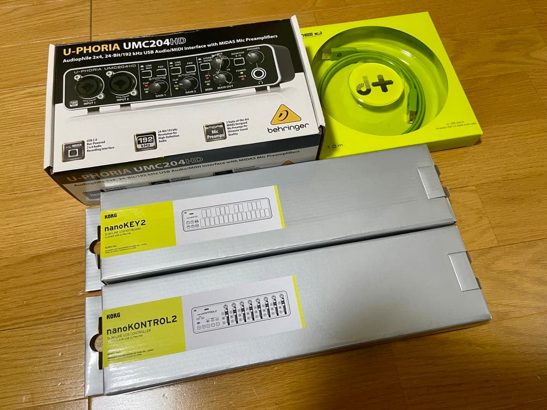 DTM・DAW UMC204HD nanoKEY2 nanoKONTROL2 d+ USB