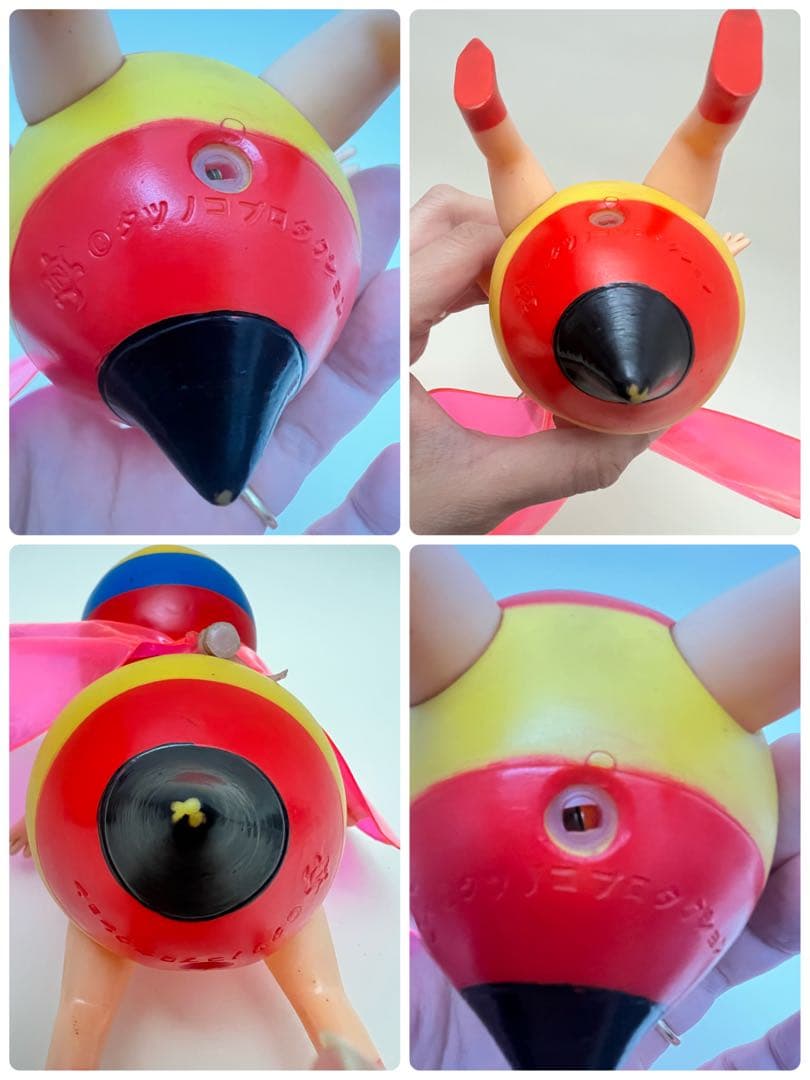 昭和レトロ　40年前 当時物　中島製作所　みなしごハッチ ソフビ　フィギュア